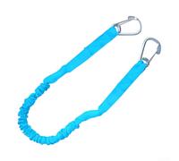 Kayak Corde élastique à double boucle en acier inoxydable 304 pour bateau, ligne d'amarrage pour canoë PWC Bleu