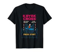 Kayak Cross Press Start Arcade T-Shirt Graphique avec Valeur, Homme, Noir, M