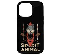 Kayak Cross Wolf Spirit Animal Coque pour iPhone 13 Pro