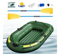 Kayak de pêche gonflable | Canoë gonflable léger pour lac, rafting, promenade en mer | Port de pêche portable avec pompe, trains, bateau pratique pour les sports nautiques