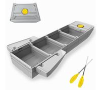 Kayak de pêche pliable pour un rangement et un transport faciles, s'adapte dans le coffre de voiture, capacité de 2 à 4 personnes, alternative aux bateaux gonflables