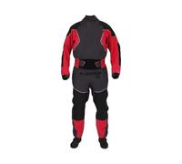 Kayak Dry Suit Combinaison Combinaison Étanche De Kayak 4 Couches For Hommes Joints En Latex Au Cou Et Aux Poignets Surjupe À Double Réglage Velcro Néoprène Verrouillable(Red,LK)