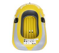 Kayak et canoë gonflables en PVC, Bateau de pêche Gonflable pour 1 Personne, Bateau pneumatique Robuste d’Une épaisseur de 0,3 mm avec Supports Doubles pour Les pagaies et Valve do