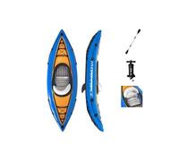 Kayak gonflable 1 place BESTWAY Champion Cove 275x81x45 cm - poids max 100 Kg - PACK COMPLET: pagaie + pompe inclus
