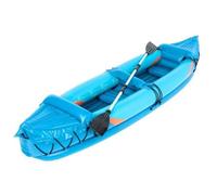 Kayak gonflable 2 places - Surpass - Robuste et confortable | 325 x 91 x 46 cm | Bleu et blanc | TRENDYFLAIR