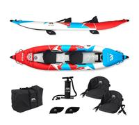 Aqua Marina Steam K2 Professional Inflatable Kayak Set Rouge,Bleu 412 x 80 cm