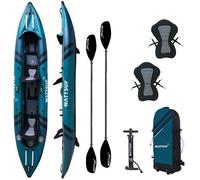Kayak Gonflable Wattsup COD 2 Places - 410x85 cm (13'4" x 33") - PVC laminé + Dropstitch - Pack Complet - Max 220 kg