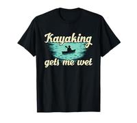Kayak Humour Wet Citation Funny Paddling Lake Graphic T-Shirt