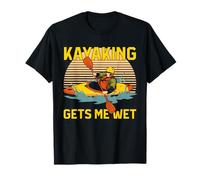 Kayak Humour Wet Citation Funny Paddling Lake Graphic T-Shirt
