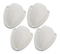 KAYAK Kit de 4 couvercles d'aération d'entrée de câble en nylon marin pour petits ports de 58 mm, 63 mm et grands ports de 67 mm, 74 mm (S-blanc)