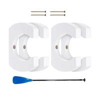 Kayak Paddle Mount, Canoe Oar Wall Storage Rack 4pcs Set, Paddle Organizer Holder for Kayak Canoe Fishing Gear, Garage Shed Basement Cabin Wall Storage System, for Paddlers Anglers Outdoor Equipment