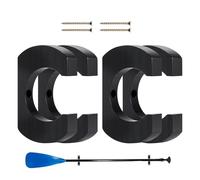 Kayak Paddle Wall Mount - 4 Pieces Boat Oars Storage Rack Set, Canoe Paddle Holder Wall Organizer, Sturdy Paddles Storage Hooks for Kayakers Canoeists Fishermen Garage Shed Basement Cabin Use