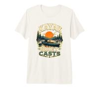 Kayak Quiet Casts Pêche Calme T-Shirt Haut de Gamme