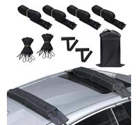 Kayak Soft Roof Rack,Surf Board Organizer Carrier with Tie Down Ropes | Car Roof Top Kayak Storage - SUVs Sedans Beach Trips Lake Outings Adventures Outdoor Activities Camping