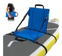 Kayak SUP Siège universel - Bleu/noir - S'adapte à toutes les planches SUP - Pas d'anneaux en D ni de mousquetons en métal nécessaires - Facile à installer
