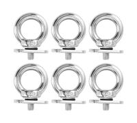 Kayak Track Mount Tie Downs, survêtement Mount Vertical Tie Down Eyelets Rail, Boulons pour les yeux en acier inoxydable Kit d'ancrage pour bateaux de yachts