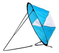 Kayak Voile Kit Portable Pliable Downwind Wind Sail Board Facile D'installation Accessoires Pour Bateaux Kayaks Canoes Paddle Board Accessoires Bleu
