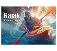 Kayak Wildwasser Sport (Wandkalender 2026 DIN A3 quer), CALVENDO Monatskalender: Mit dem Kajak in den Stromschnellen