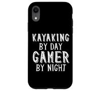 Kayaking by Day Gamer by Night Kayaker Gear Summer Kayak Coque pour iPhone XR