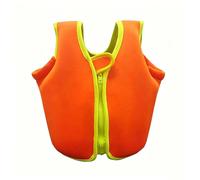 Kayaking Vest Kids High Buoyancy Neoprene Front Zipper Boating Surfing Beach Pool Outdoor Safety Water Sports(Orange B,M (3-4 Years))
