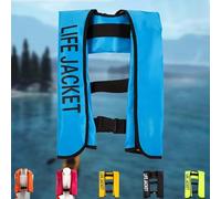 Kayaking Vest Manual Inflatable for Adults and Children, Buoyancy Aid for Kayaking Paddleboarding Fishing Surfing Snorkeling Rafting Swimming Boating Water Safety(Blue)