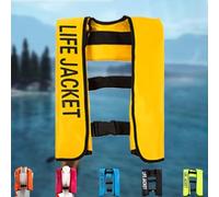 Kayaking Vest Manual Inflatable for Adults and Children, Buoyancy Aid for Kayaking Paddleboarding Fishing Surfing Snorkeling Rafting Swimming Boating Water Safety(Yellow)