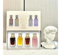KAYALI Coffret de 4 mini-parfums 10ml Vanille Oud Floral Fruité Oriental Longue Durée Unisexe Eau de Parfum Coffret Cadeau Voyage Luxe VACAY IN A BOTTE