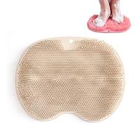 KAYBTNT Epurateur de Pieds et Dos Douche, Brosse Pieds Douche, Gratte Dos Douche Ventouse, Coussin de Massage, Lave Dos Douche avec Ventouse Antidérapant, Soulage Les Pieds Fatigués,Kaki