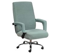 KAYBTNT Housse de Chaise de Bureau, Housse Fauteuil Bureau en Microfiber Extensible Universelle avec 2 Housse D'accoudoir, Protector pour Chaise de Bureau Lavable Amovible,Vert,Size XL