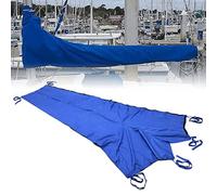KAYBTNT Housses de Grand Voile, 420d Toile Oxford Couverture de Voilier Bômes, Tauds de Grand Voile, étanche Anti-UV Protections de Voile, Taud pour voilier Ripstop, Lazybag,8 to 9 FT/300x92cm