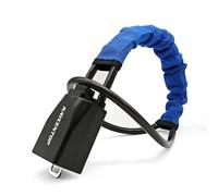 KAYCENTOP Verrou de volant de voiture - Dispositif antivol - Longueur maximale : 43,2 cm - Petit et léger - Multifonctionnel - S'adapte à la plupart des véhicules, SUV, voiturettes de golf - Bleu