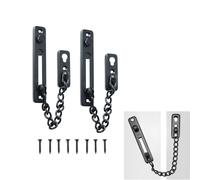 KAYEF 2 chaine de securite porte chainette porte, entrebailleur de porte chaine, chainette porte avec vis, pour chaines de securite de porte pour maisons, ecoles, portes et fenetres interieures