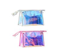 KAYEF 2 pcs Pochette de Maquillage Transparente, Pochette de Maquillage Transparente, Pochette de Toilette Transparente, Convient pour Le Rangement en Voyage, Le Rangement des cosmétiques