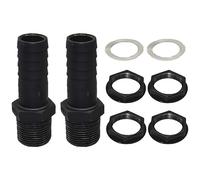 KAYEF 2x Raccord Cuve 1" Mâle, Connexion Seau Avec Embout de Tuyau 25mm pour Cuve Eau