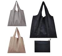 KAYEF 3 pieces sac pliable poche, sac courses reutilisable, reusable shopping bag, washable, durable and lightweight