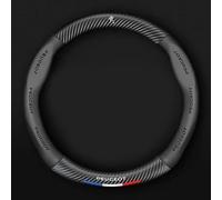 KAYEF Auto Couvre Volant pour Peugeot 207 CC, Housse de Volant Microfibre Cuir Antidérapant Respirant Résistant Protection Voiture Tuning Interieur Accessoire,1-O