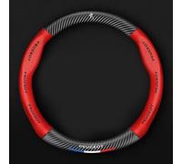 KAYEF Auto Couvre Volant pour Peugeot 207 CC, Housse de Volant Microfibre Cuir Antidérapant Respirant Résistant Protection Voiture Tuning Interieur Accessoire,2-O