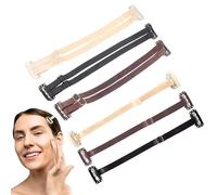 KAYEF Bande de lifting facial avec clipsBande de lifting facial instantanéeBande de lifting facial réutilisableBande de lifting facialFace invisible (noir, abricot, marron clair)