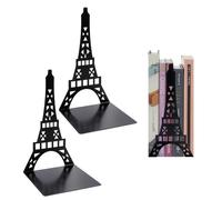 KAYEF Blocs de bibliothèque 2 pièces, Serre-livres en métal, Serre-livres noirs, Serre-livres noirs, Serre-livres décoratifs, Serre-livres pour écoles, bureaux (Pylônes)