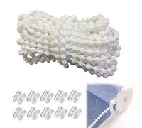 KAYEF Chaînes pour volets roulants, chaînes pour stores chaînes de remplacement, chaînes pour rideaux en acier pièces détachées pour volets roulants accessoires pour volets roulants (blanc)
