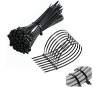 KAYEF fascette nere elettricista, 500 attaches de câble, fascette nere piccole 200 x 2,5 mm, attaches de câble électriques noires