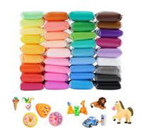 KAYEF Kit de 24 couleurs, pâte à modeler, pâte polymère autodurcissante avec outils de modelage, convient aux conceptions de modelage DIY, à l'artisanat et aux cadeaux, etc.