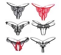 KAYEF Lingerie, 6 Piece Women's Lingerie, Rope Set Women's Black Lace Lingerie, Thong Lingerie for Women Girls