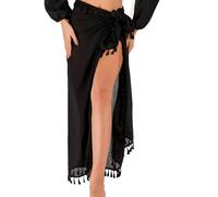 KAYEF Tissu de gaze pour femmes, 1 pièce pour femmes, robe de plage en gaze, longue mousseline couverte, robe de plage pour dames, jupe enveloppante pour bikini de plage