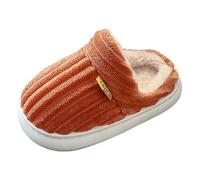 Kayferli Pantoufles d'hiver pour enfants filles et garçons, tout simplement chauds et antidérapants, pour l'intérieur, en peluche en coton, chaussons maison pantoufles, chaussures d'hiver pour filles