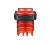 Kayfg 1PCS Bouton-Poussoir LED Illuminé de 28mm avec Écrou et Câble à 4 Broches pour le Tableau à Retard Zéro des Pièces de Machine de D'Arcade B