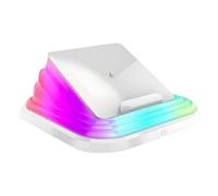 Kayfg Chargeur sans Fil Pliable avec Veilleuse Tactile Colorée - Station de Charge Multifonctionnelle pour Téléphone Portable de Bureau