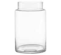 KAYLETIN Grand vase en verre transparent pour fleurs, grands vases à fleurs pour bouquet, vases à large ouverture pour la maison, mariage, salon, décoration de bureau, mariage, table basse, 23 cm