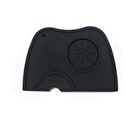 KAYLRE Tapis à café en silicone, Tapis antidérapant en silicone pour le pressage du café (Noir)