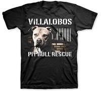 KAYLRR Fashion Tops Pit Bulls & Parolees Unisex Villalobos Rescue Center Pit Bull Rescue T-Shirt Printed Men's Casual Short Sleeve Crew Neck Graphic Tee Shirts Manches Courtes(X-Large)